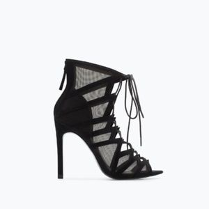 Zara Shoes - PRICE FIRM Zara mesh lace up sandals size 39 Zara Shoes - PRICE FIRM Zara mesh lace up sandals size 39