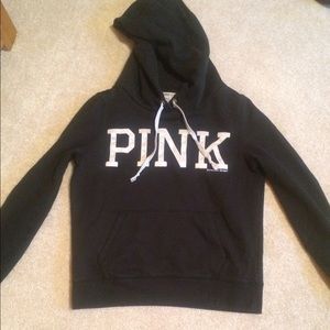 PINK black sweatshirt