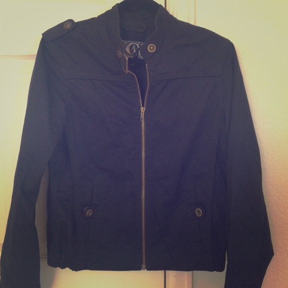 NWOT volcom military style moto jacket