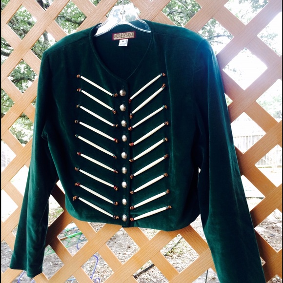 DOUBLE D RANCH WEAR Velvet Cropped Festival Jacket