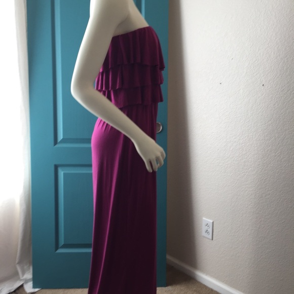 Maxi Romper 🌷🌷 So Spring! Magenta w Ruffles NWOT