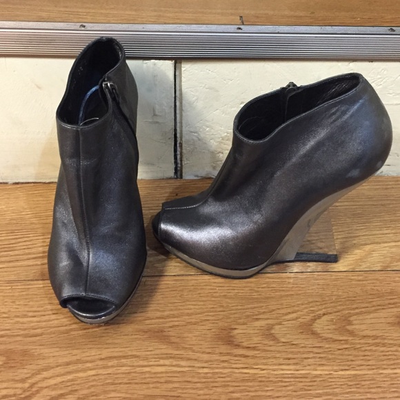 Salvatore Ferragamo clear heel bootie
