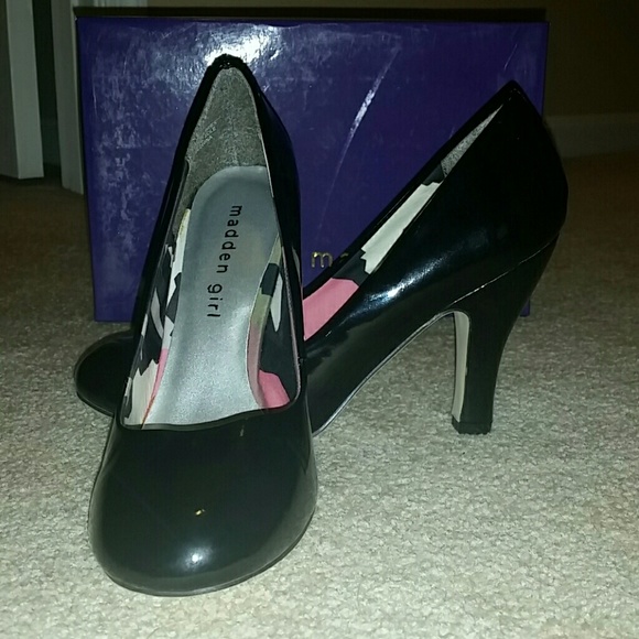 Madden Girl Black Patent Pumps