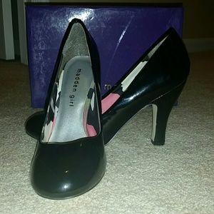 Madden Girl Black Patent Pumps