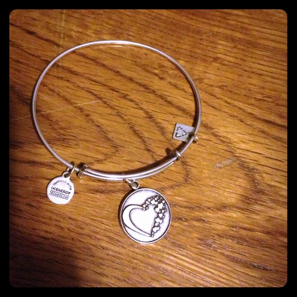 Alex & Ani silver heart bracelet