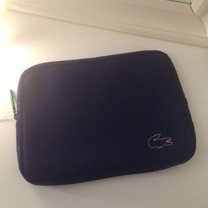 LACOSTE laptop bag.