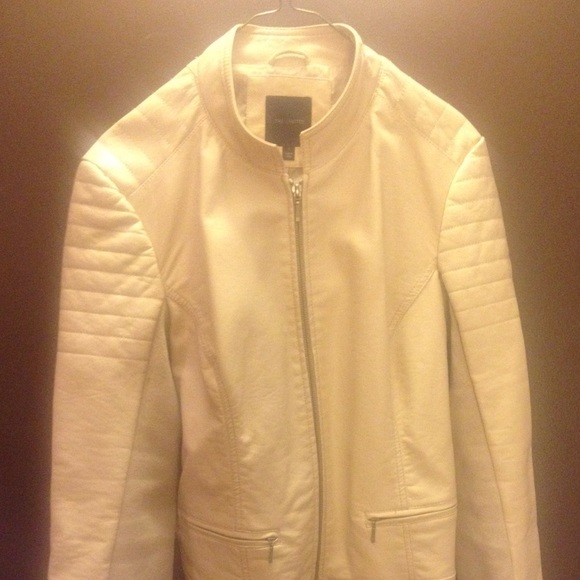Tan leather motorcycle jacket