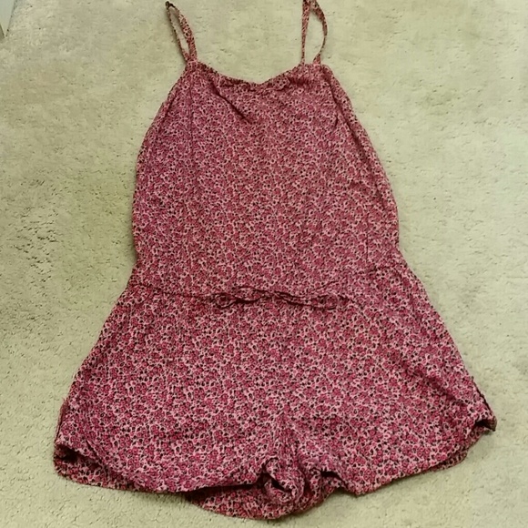 NWOT Floral PINK Victoria's Secret romper