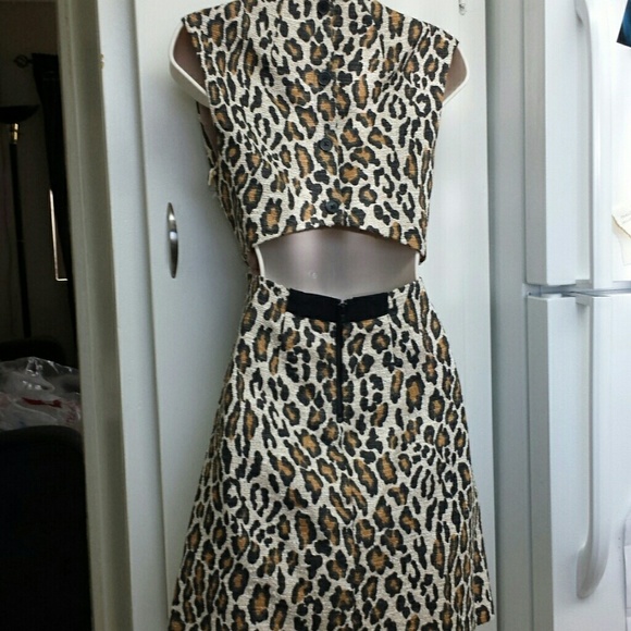 (SOLD) Alice&Olivia lepord dress - Picture 3 of 4