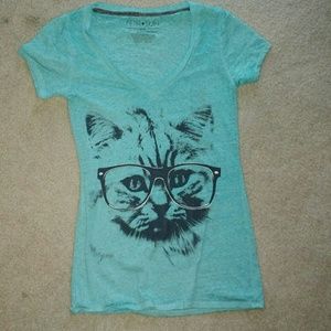 💥SALE💥Nerdy Cat T-shirt NWOT