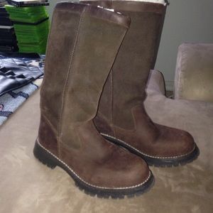Nine West Brown suede boots size 6