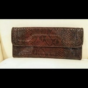 Banana Republic Snakeskin Clutch