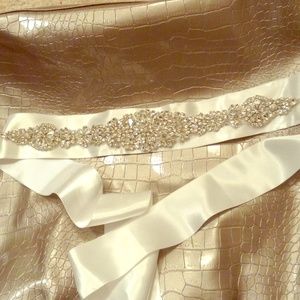 Crystal Bridal Sash Belt- brand new