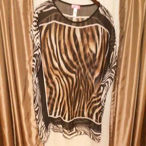 Six Degrees zebra shirt
