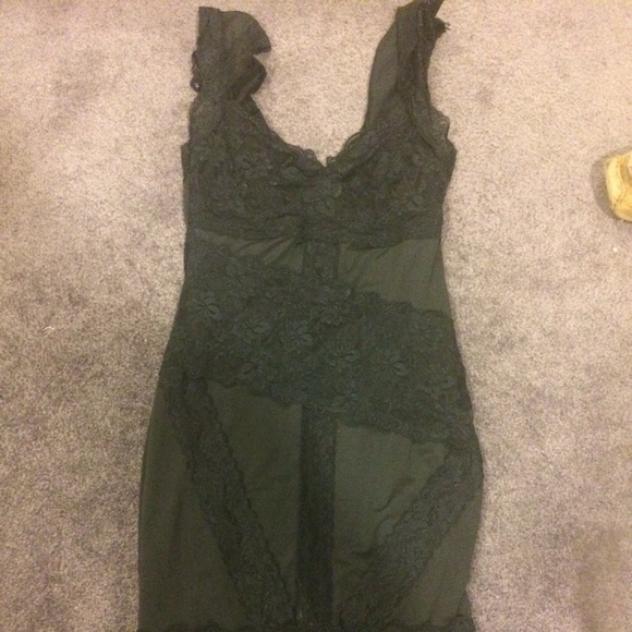 Black lace dress