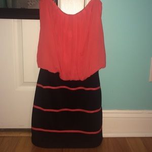 Body Central Pink and Black dress