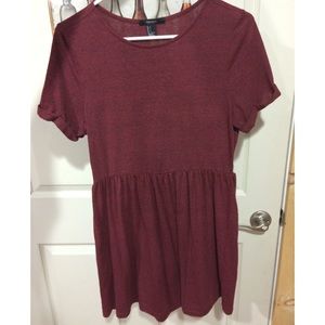 maroon colored dress