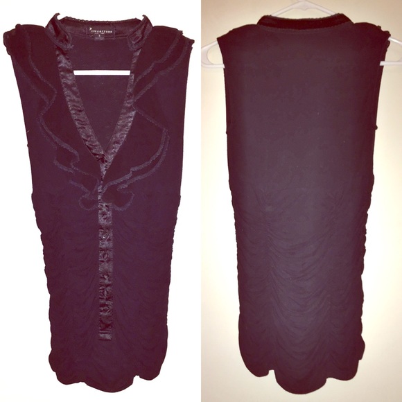 F21 black fitted top