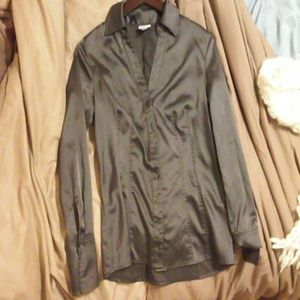 Grayish purple button up