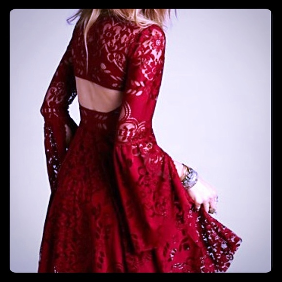 Free People Dresses & Skirts - Free People Rich Red Dress