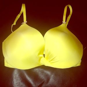 Victoria's Secret yellow plunge bra