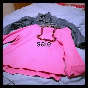 Hanes pink shirt large