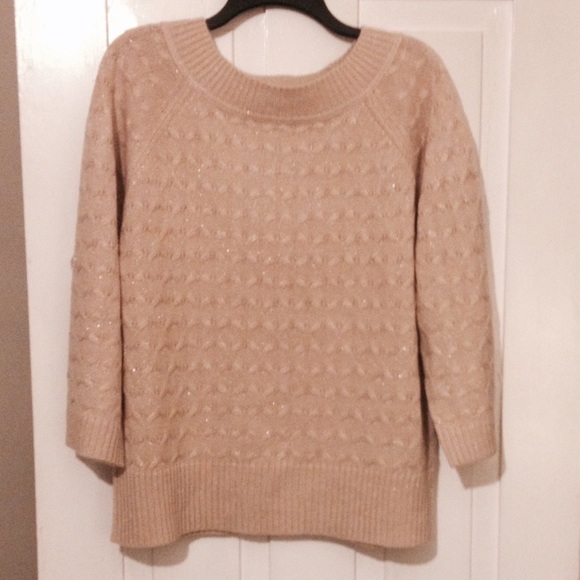 Sub Harbor Sweaters - Tan with gold thread sweater