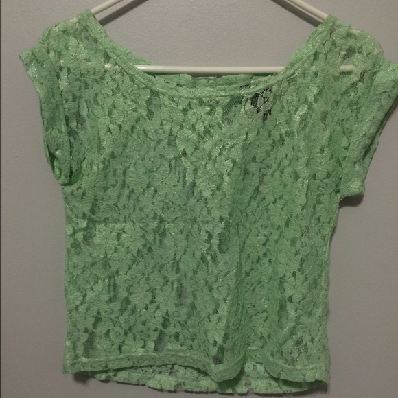 Lace crop top