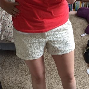 ❌SOLD❌Off-white Lace Shorts