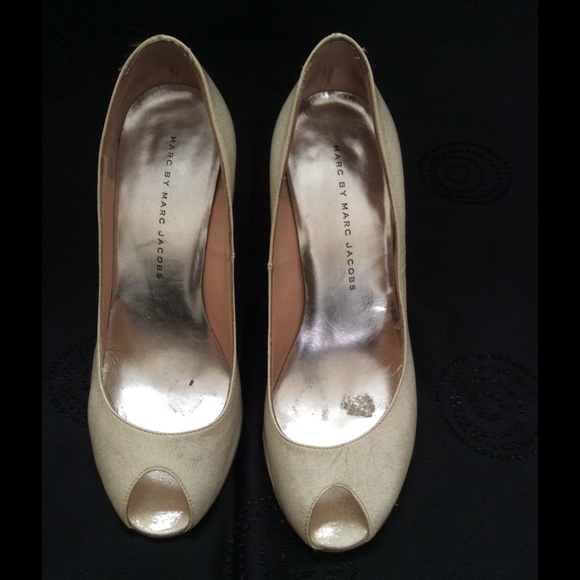 Marc Jacobs Open Toe Heels, size 36.5 Made in Italy