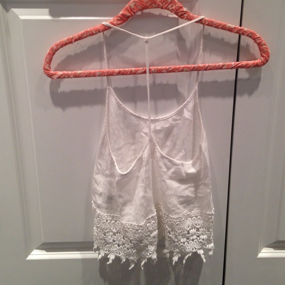 T Strap Lace Tank Top - Picture 2 of 3