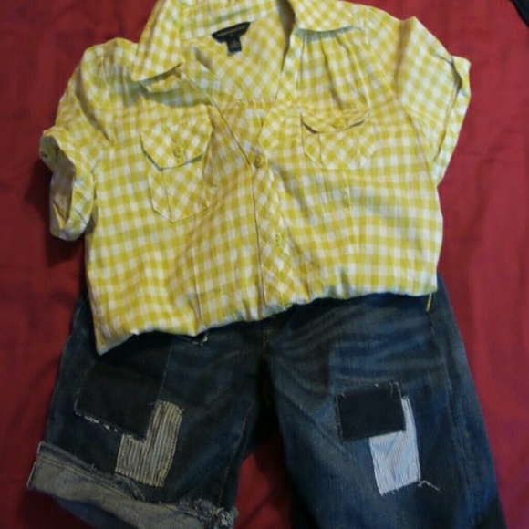 BR plaid blouses