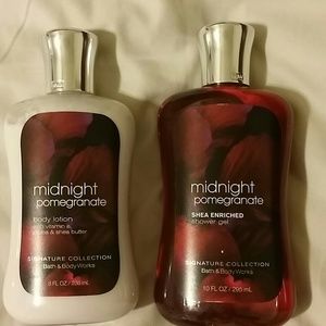 Bath & Body Midnight Pomegranate lotion & gel HOLD