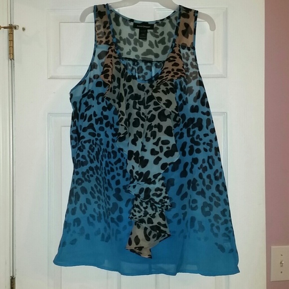 Ashley Stewart Tops - Cute Cheetah Print Blouse