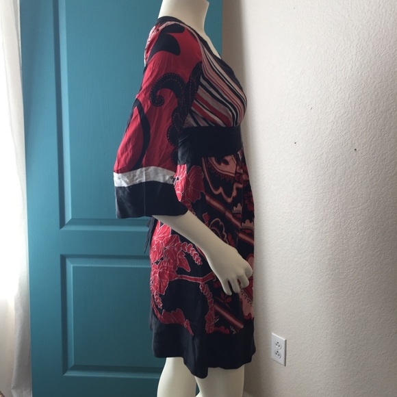 Bebe kimono style silky dress