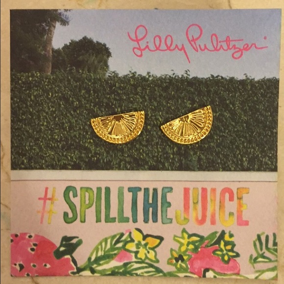 NWT lilly pulitzer "slice" earrings