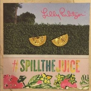 NWT lilly pulitzer "slice" earrings