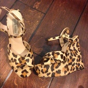 Steven Madden Cheetah wedges