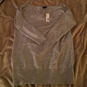 Glitter grey sweater 👽