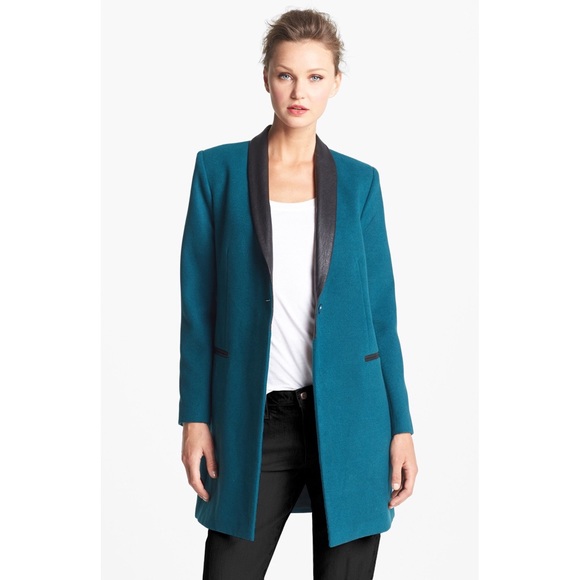 BB Dakota Coat w/ Leather Lapels