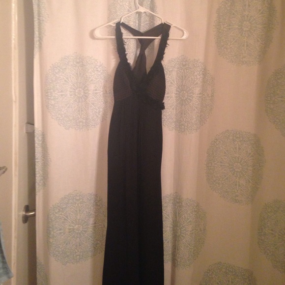 Black Floor length BCBG gown