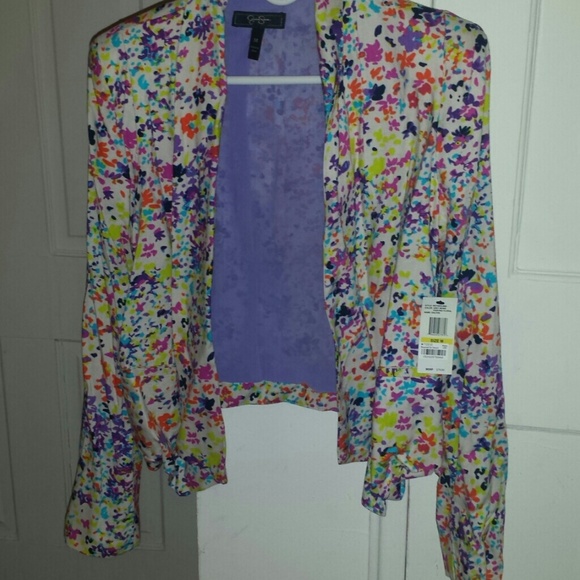 Grey Morn Dancing Floral Blazer