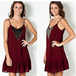 Maroon dress