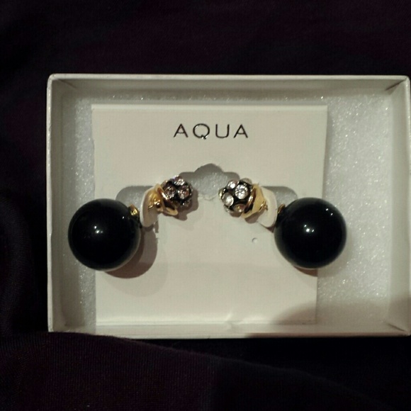 AQUA Kerri Pave Front and Back Studs