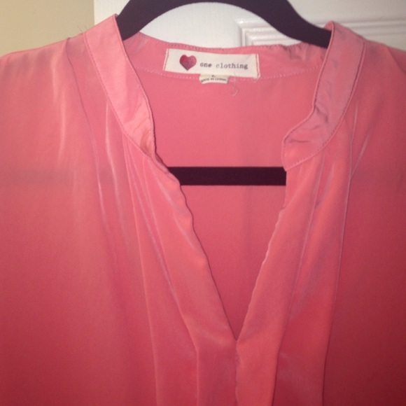 Coral blouse