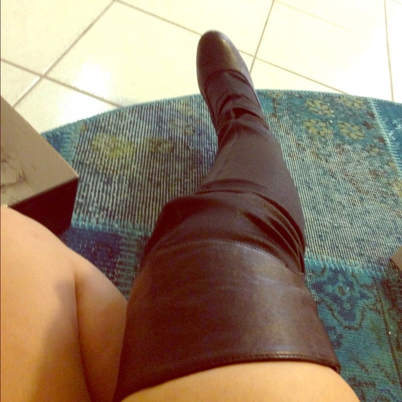 Black thigh high boots from victor secret