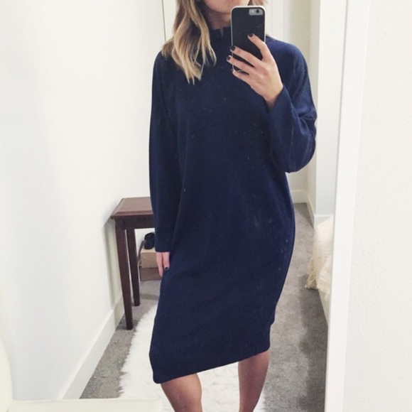 Vintage Dresses & Skirts - Vintage Navy Blue Oversized Dress