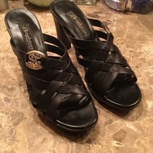Brighton Vista heels black leather