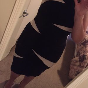 Black and white dress