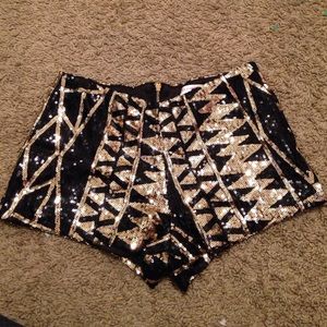 Sequin booty shorts